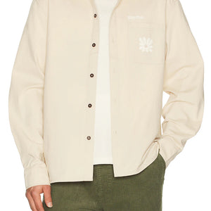 Rhythm Rhythm Heren Kinetic LS Overshirt Off White