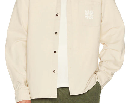 Rhythm Rhythm Heren Kinetic LS Overshirt Off White