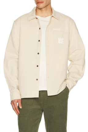 Rhythm Rhythm Heren Kinetic LS Overshirt Off White