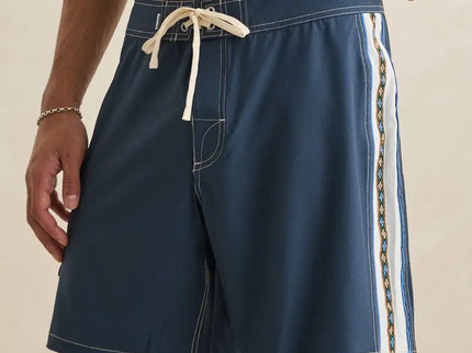 Rhythm Rhythm Heren Panel Stripe Trunk Boardshort Navy