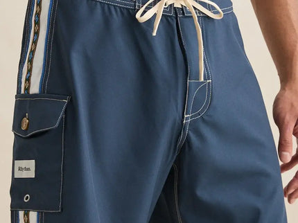 Rhythm Rhythm Heren Panel Stripe Trunk Boardshort Navy