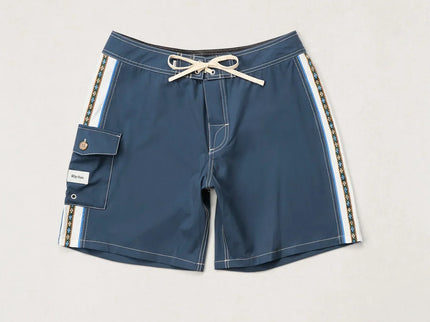 Rhythm Rhythm Heren Panel Stripe Trunk Boardshort Navy