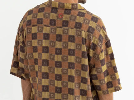 Rhythm Rhythm Heren Racket Relaxed SS Shirt Ochre