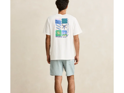Rhythm Rhythm Heren Seersucker Strip Jam Shorts Pine