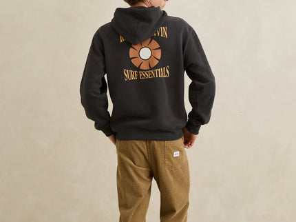 Rhythm Rhythm Heren Surf Essential Hoodie Washed Black