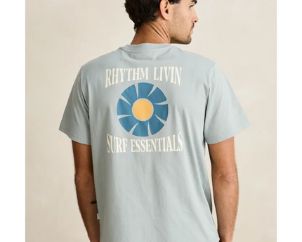 Rhythm Rhythm Heren Surf Essential Tee Seafoam