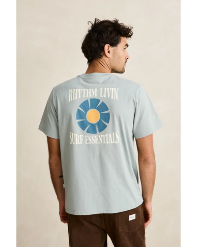 Rhythm Rhythm Heren Surf Essential Tee Seafoam