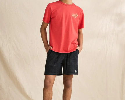 Rhythm Rhythm Heren Textured Wale Jam Shorts Black