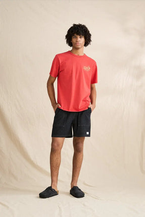 Rhythm Rhythm Heren Textured Wale Jam Shorts Black