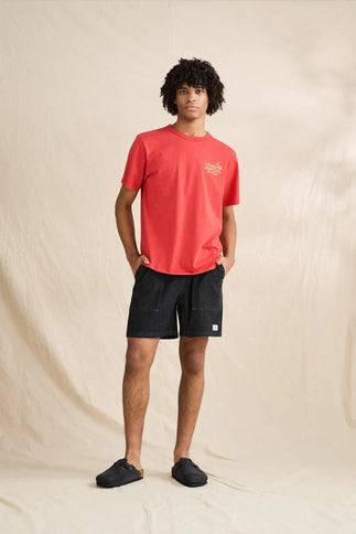 Rhythm Rhythm Heren Textured Wale Jam Shorts Black