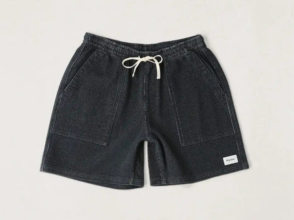 Rhythm Rhythm Heren Textured Wale Jam Shorts Black