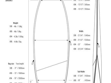 ROAM ROAM 6'0 Tech Shortboard Boardbag