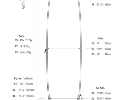 ROAM ROAM 8'6 Day Light Longboard Boardbag