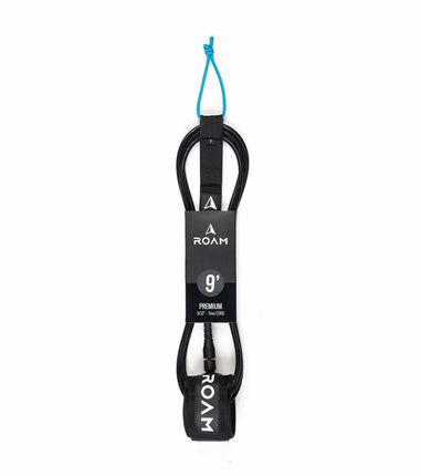 ROAM ROAM 9ft Premium Longboard Ankle Leash Black