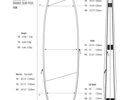 ROAM ROAM Tech Double Slim Funboard Board Bag