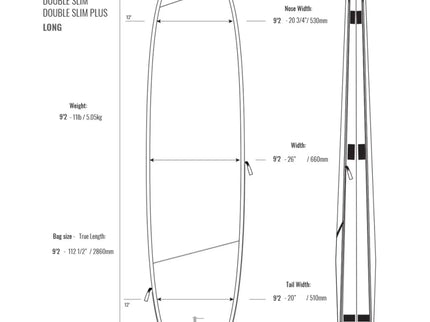 ROAM ROAM Tech Double Slim Longboard Board Bag