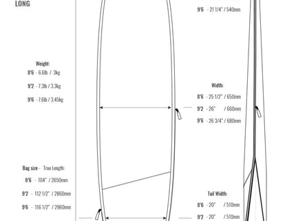 ROAM ROAM Tech Longboard Boardbag Black