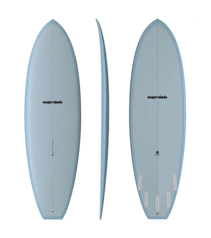 Roger Hinds Surfboards Roger Hinds Nomad - Fusion HD - Futures - 5 Fin 6'8 Blue