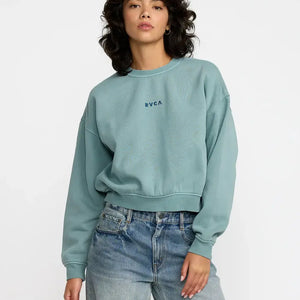 RVCA RVCA Dames Forever Fleece Sweater Blue Haze