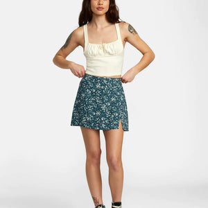 RVCA RVCA Dames Reform Skirt Mini Duck Blue