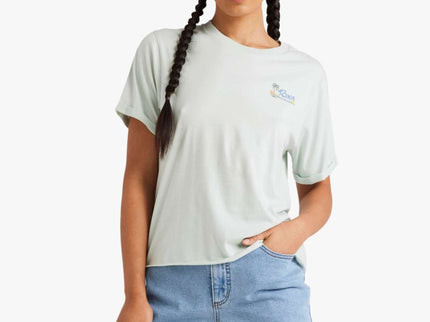 RVCA RVCA Dames Sunset Cuffed Tee Green Tea