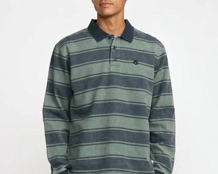 RVCA RVCA Heren KSL LS Polo Shirt Balsam Green