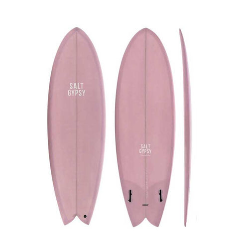Salt Gypsy Salt Gypsy Shorebird PU Dirty Pink Tint 5'8''