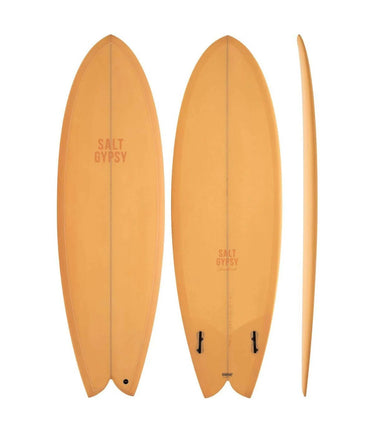 Salt Gypsy Salt Gypsy ShoreBird PU - FCS II - 2 Fin FACTORY SECOND 5'8 Pale Apricot