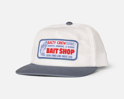 Salty Crew Salty Crew Bait Shop Trucker Cap Off White