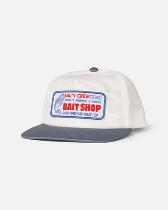 Salty Crew Salty Crew Bait Shop Trucker Cap Off White