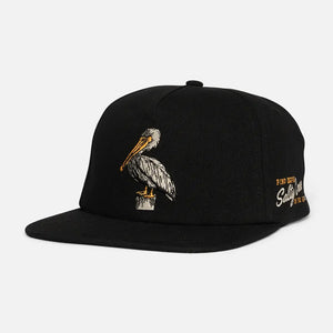Salty Crew Salty Crew Coastal 5-Panel Snapback Cap Black