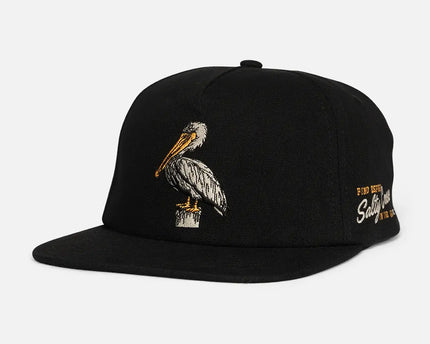 Salty Crew Salty Crew Coastal 5-Panel Snapback Cap Black