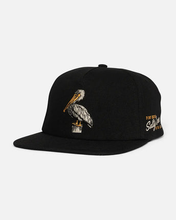 Salty Crew Salty Crew Coastal 5-Panel Snapback Cap Black