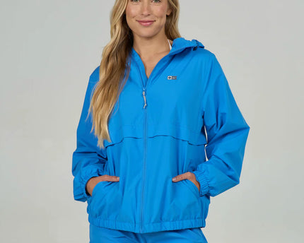 Salty Crew Salty Crew Dames Barrier Windbreaker Jacket Bold Blue