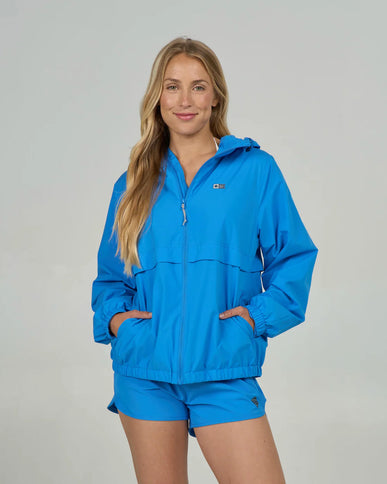 Salty Crew Salty Crew Dames Barrier Windbreaker Jacket Bold Blue