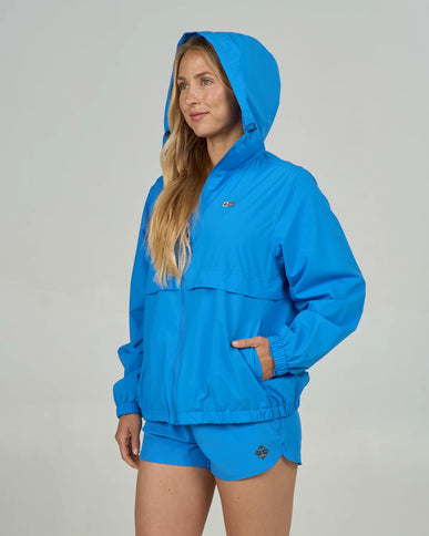 Salty Crew Salty Crew Dames Barrier Windbreaker Jacket Bold Blue
