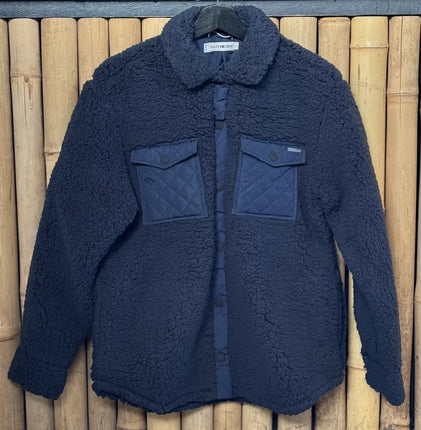 Salty Crew Salty Crew Dames Calm Seas Shacket Dark Navy