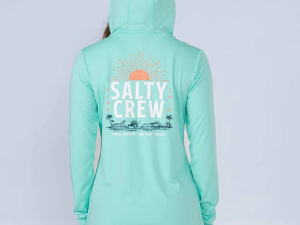 Salty Crew Salty Crew Dames Cruisin Hooded Sunshirt Sea Foam