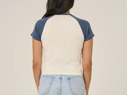 Salty Crew Salty Crew Dames Drive To The Sea Raglan Tee Indigo