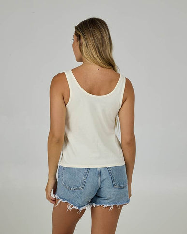 Salty Crew Salty Crew Dames Fireworks Tank Off White