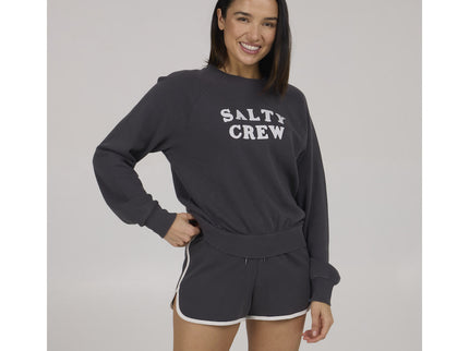 Salty Crew Salty Crew Dames First Mate Crew Charcoal