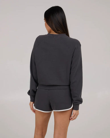 Salty Crew Salty Crew Dames First Mate Crew Charcoal