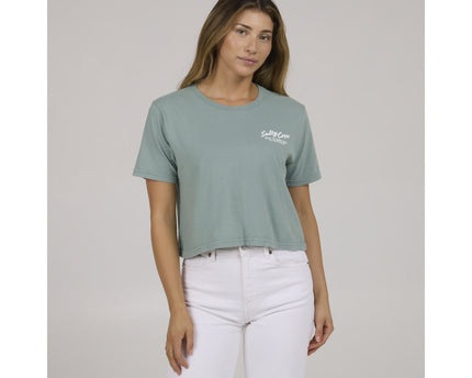 Salty Crew Salty Crew Dames Fish Bowl CropTee Sage