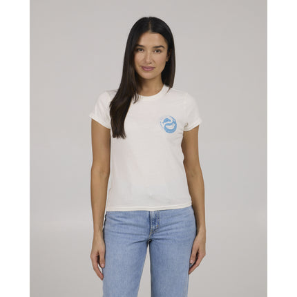 Salty Crew Salty Crew Dames Fishin Yang Modern Tee Off White