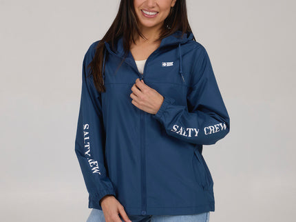 Salty Crew Salty Crew Dames Frits Windbreaker Jacket Denim Blue