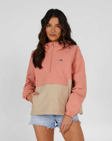 Salty Crew Salty Crew Dames Mainsail Anorak Jacket Sand Dune