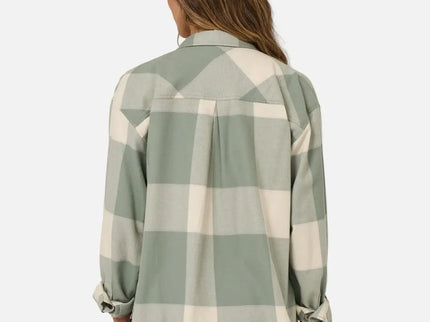 Salty Crew Salty Crew Dames Nomad Flannel Slate Grey