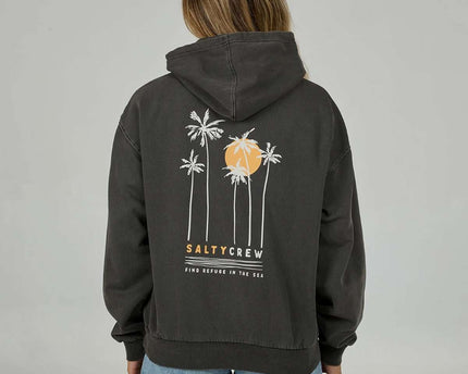 Salty Crew Salty Crew Dames Palms Hoodie Faded Black