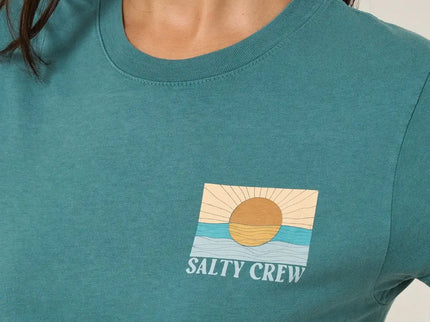 Salty Crew Salty Crew Dames Retro Wave Modern Tee Teal