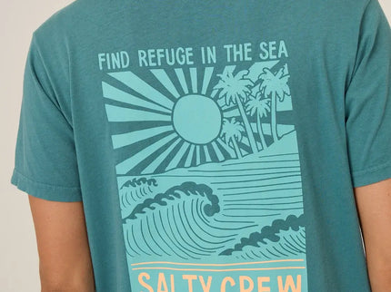 Salty Crew Salty Crew Dames Rise And Smile BF Tee Teal